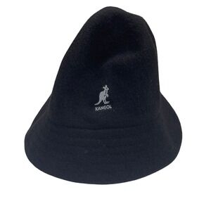 Kangol Bucket Hat Large Black Wool Lahinch 6263BC Streetwear Hip Hop NEW